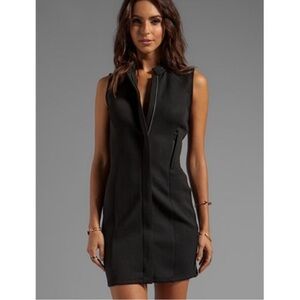 Theory Black Sleeveless Sheath Mini Dress
